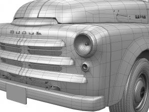 Dodge B серії 1948 року 3D Модель