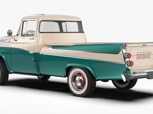 Dodge D100 Sweptside 1958 3D Model