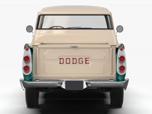 Dodge D100 Sweptside 1958 3D Model