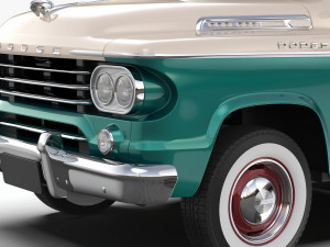Dodge D100 Sweptside 1958 3D Model