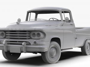 Dodge D100 Sweptside 1958 3D Model