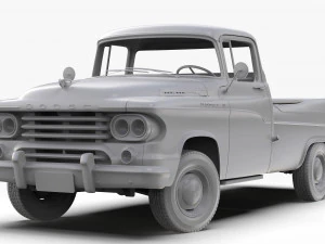 Dodge D100 Sweptside 1958 3D Model