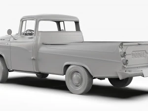 Dodge D100 Sweptside 1958 3D Model