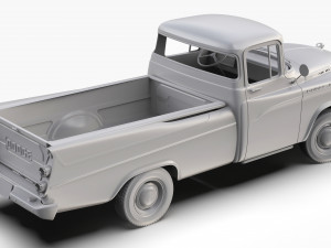 Dodge D100 Sweptside 1958 3D Model