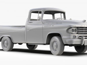 Dodge D100 Sweptside 1958 3D Model