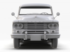 Dodge D100 Sweptside 1958 3D Model