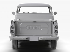 Dodge D100 Sweptside 1958 3D Model