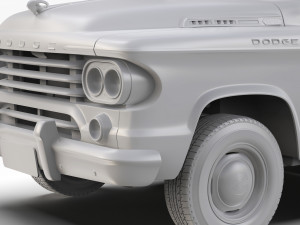 Dodge D100 Sweptside 1958 3D Model