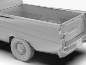 Dodge D100 Sweptside 1958 3D Model