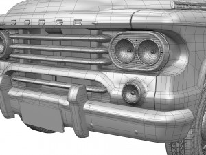 Dodge D100 Sweptside 1958 3D Model