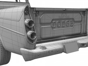 Dodge D100 Sweptside 1958 3D Model