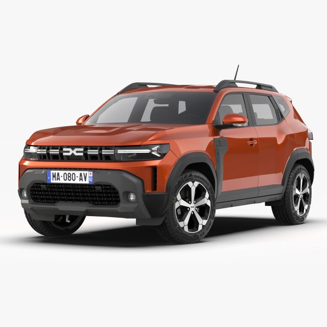 Dacia Duster 2024 3Dモデル .c4d .max .obj .3ds .fbx .stl .blend 