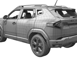Dacia Duster 2024 3Dモデル