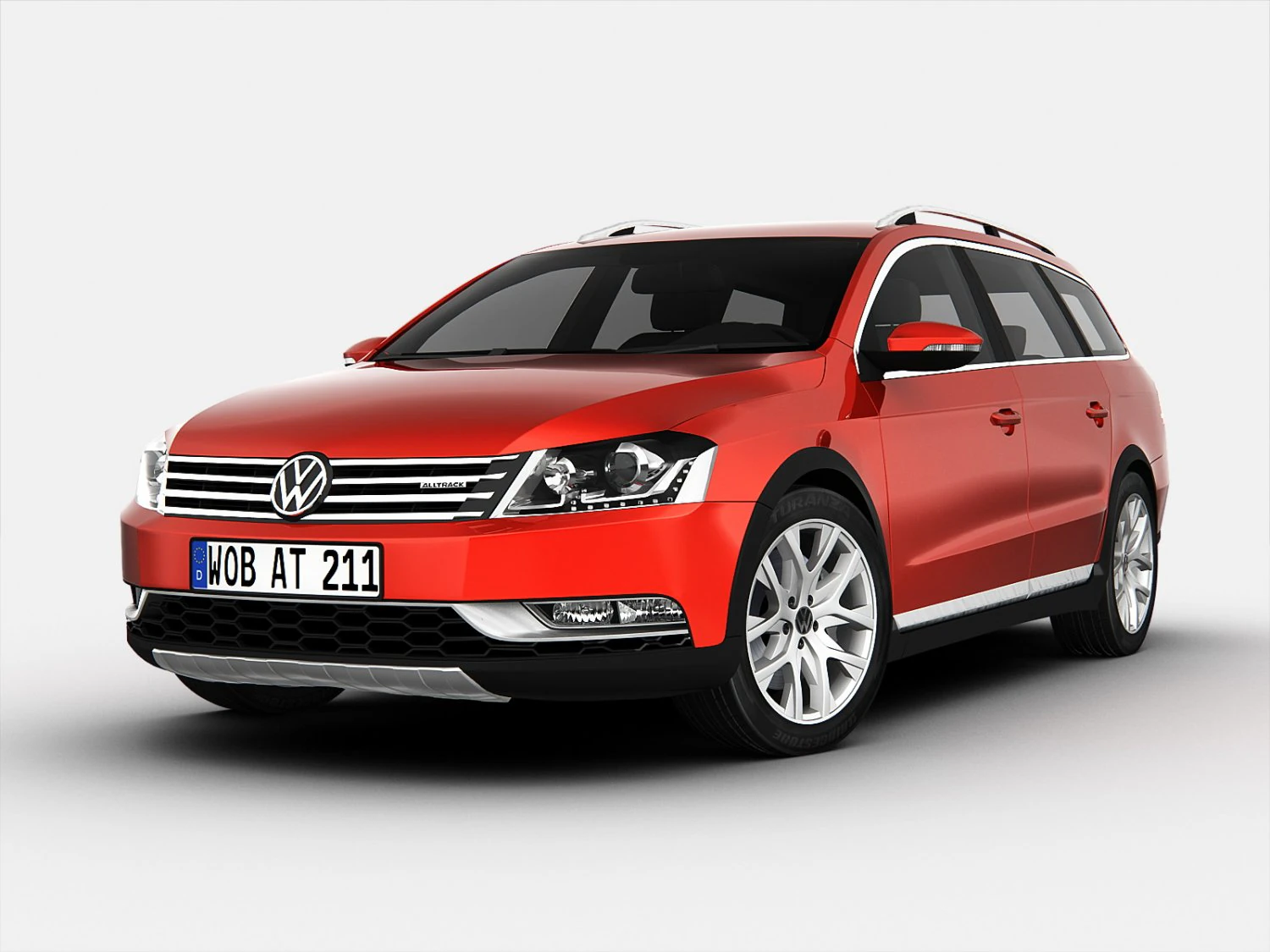 volkswagen passat alltrack 2013 3D Model .c4d .max .obj .3ds .fbx .stl .blend 