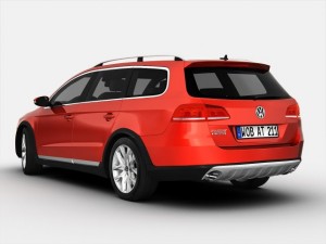 volkswagen passat alltrack 2013 3D Model