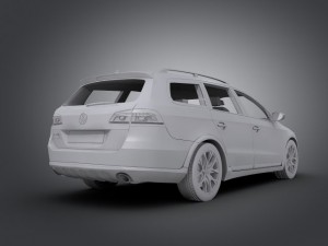 volkswagen passat alltrack 2013 3D Model