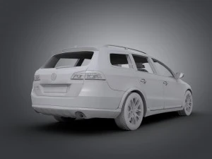 volkswagen passat alltrack 2013 3D Model