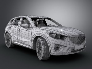 mazda cx5 2013 3D मॉडल