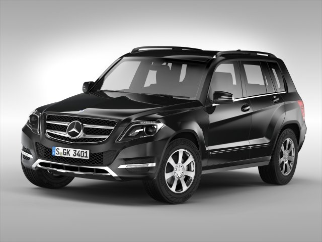 mercedes benz glk class 2012 - 2015 3D Model .c4d .max .obj .3ds .fbx .stl .blend 
