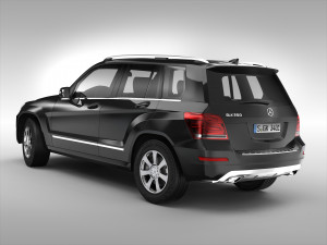 mercedes benz glk class 2012 - 2015 3D Model