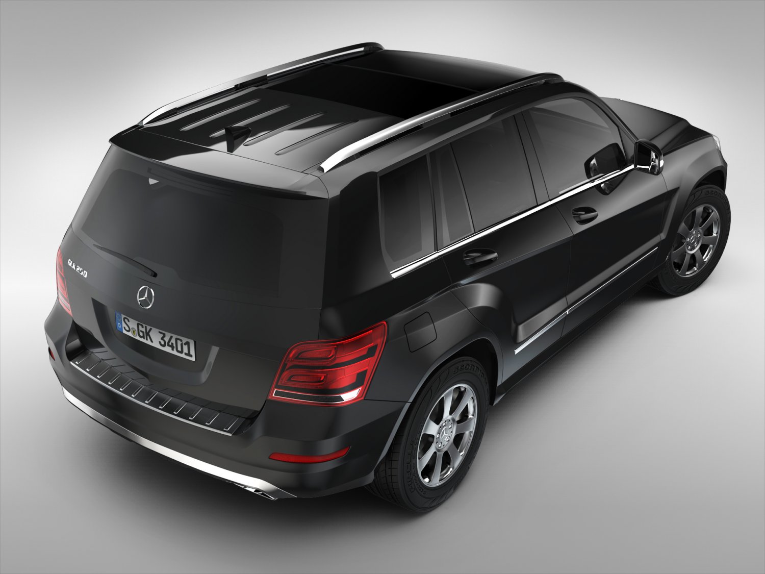 Mercedes Benz Glk Class 2012 - 2015 Modello 3D In Suv 3Dexport