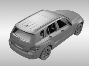 mercedes benz glk class 2012 - 2015 3D Model