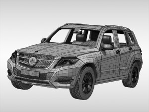 mercedes benz glk class 2012 - 2015 3D Model