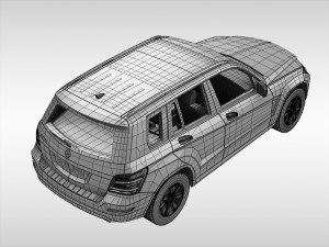 mercedes benz glk class 2012 - 2015 3D Model
