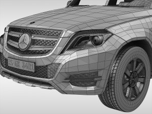mercedes benz glk class 2012 - 2015 3D Model