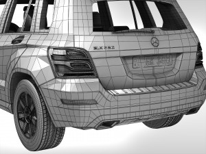 mercedes benz glk class 2012 - 2015 3D Model