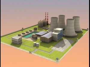 nuclear powerplant 3D Model