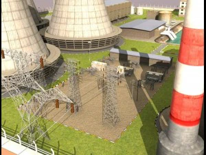 nuclear powerplant 3D Model