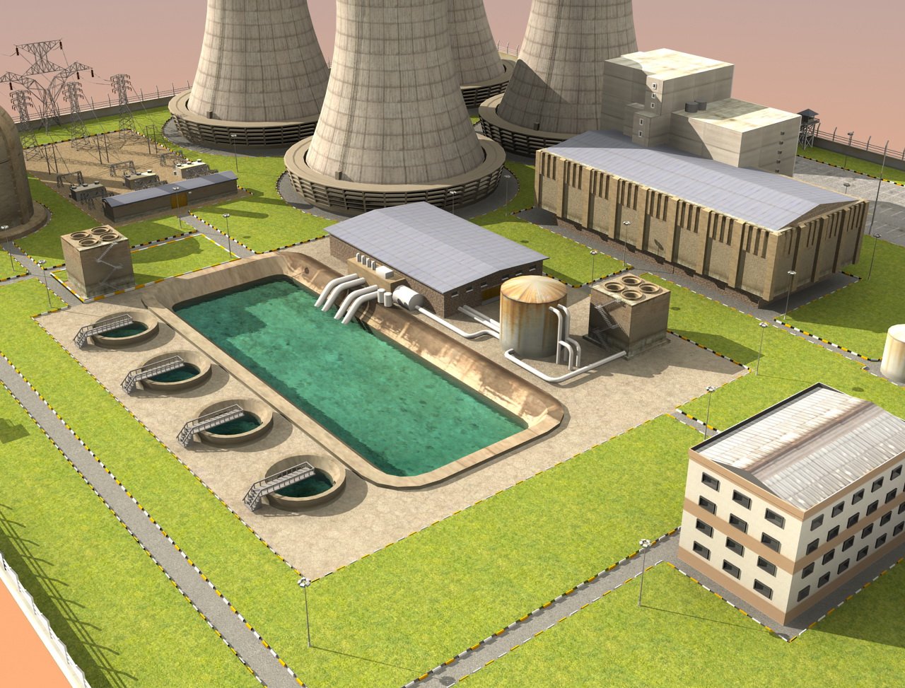 Аэс школа. АЭС 3d. 3d модель атомной станции АСЭ. АЭС проект 3d ВВЭР. Нововоронежская АЭС 3д модель.