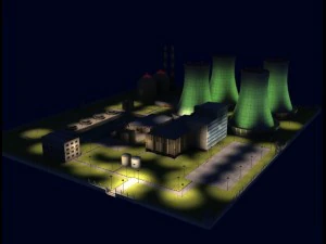 nuclear powerplant 3D Model