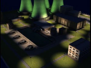 nuclear powerplant 3D Model