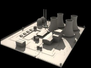 nuclear powerplant 3D Model
