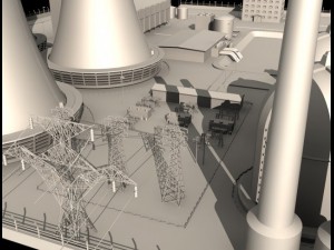 nuclear powerplant 3D Модель