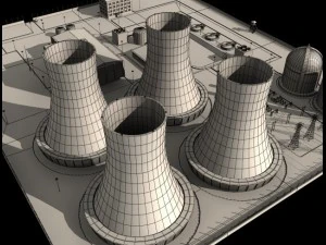 nuclear powerplant 3D Model