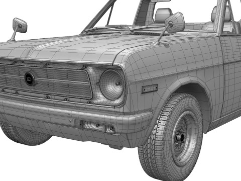 Datsun 1200 UTE B120 1971 - 1986 Modèle 3D