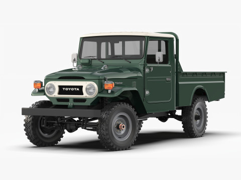 Toyota Land Cruiser FJ45 Pickup 1978 3D Model