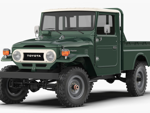 Toyota Land Cruiser FJ45 Pickup 1978 Modello 3D