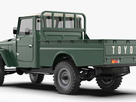 Toyota Land Cruiser FJ45 Pickup 1978 Modello 3D
