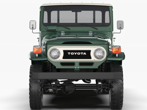 Toyota Land Cruiser FJ45 Pickup 1978 Modello 3D