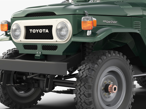 Toyota Land Cruiser FJ45 Pickup 1978 Modello 3D