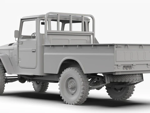 Toyota Land Cruiser FJ45 Pickup 1978 3D Model