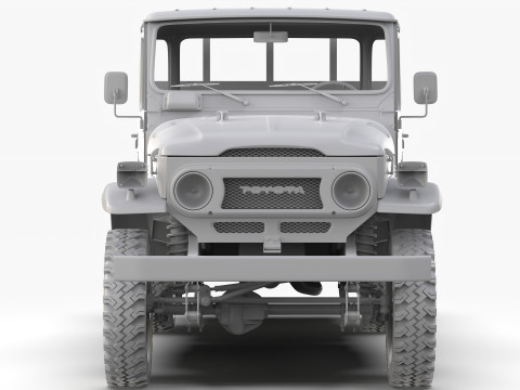 Toyota Land Cruiser FJ45 Pickup 1978 Modello 3D