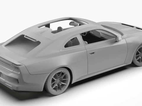 Dodge Charger Daytona 2025 3D Model