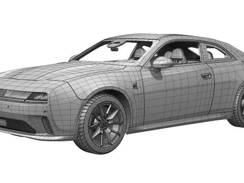 Dodge Charger Daytona 2025 Modello 3D