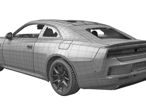 Dodge Charger Daytona 2025 Modello 3D