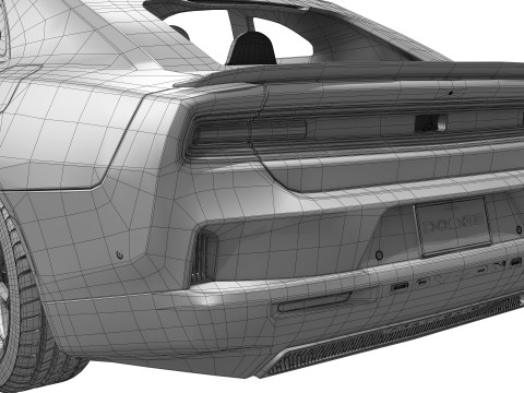 Dodge Charger Daytona 2025 Modello 3D